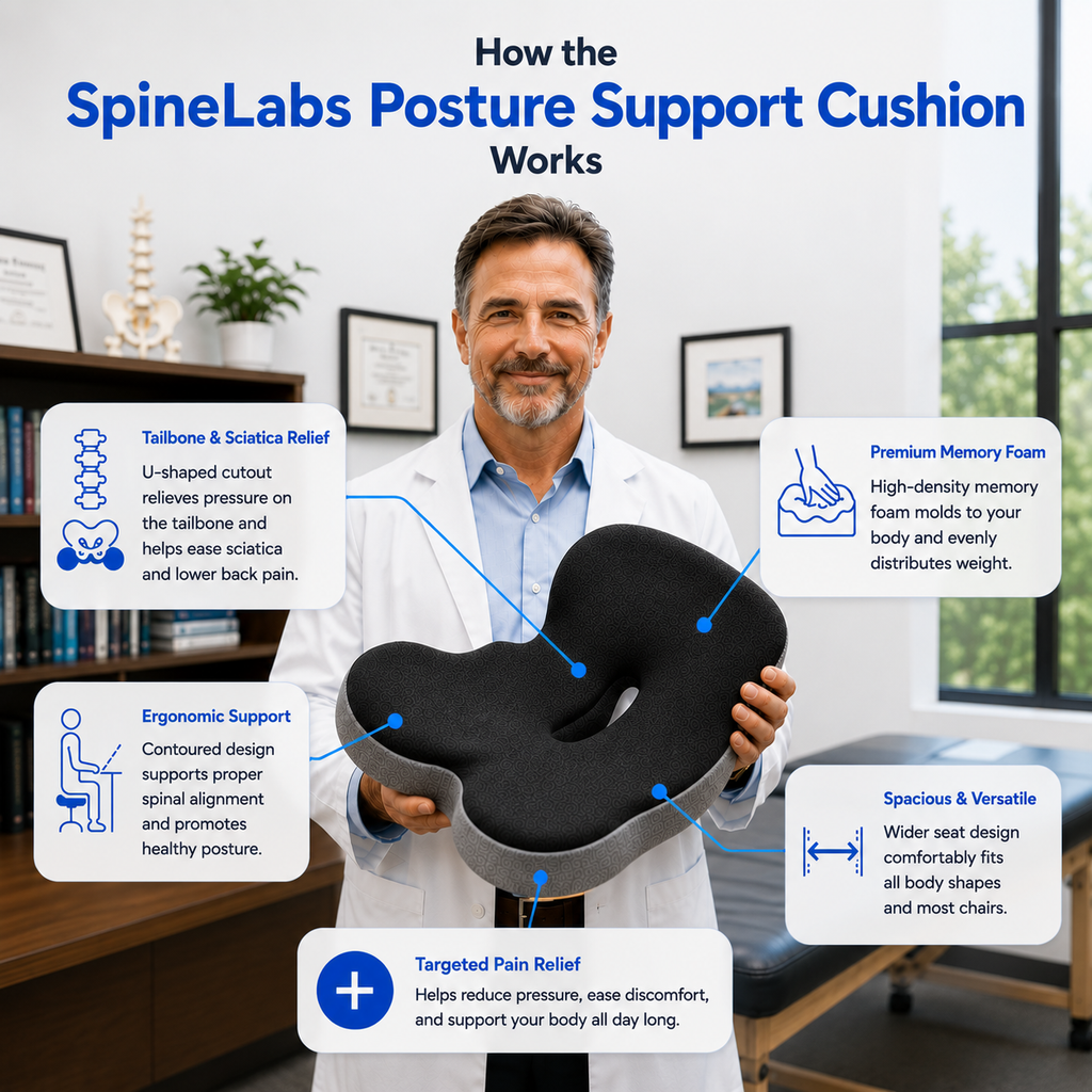 SpineLabs Posture Support Cushion